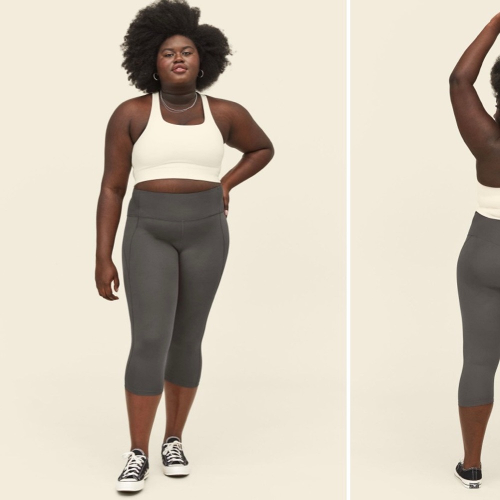 Girlfriend moon gray cropped legging 19.5”